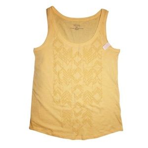 SONOMA | Lemon Yellow Aztec Print Yellow Tank Top